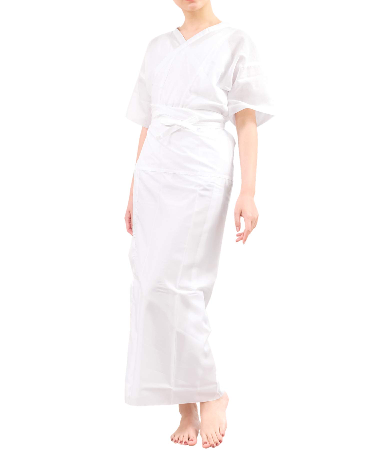 

Soubien Кимоно Нижнее белье и Газовое нижнее белье Сусоёке для надевания с длинным кимоно, размер LL [SOUBIEN] Комплект, Рукава, Хлопок, Для ношения круглый год, белый