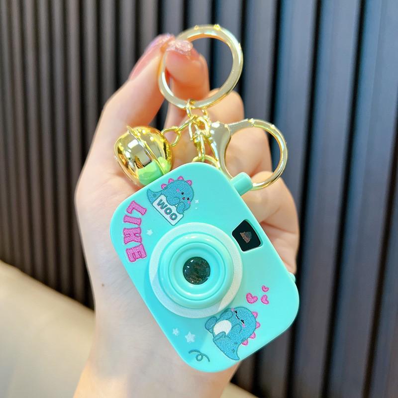 Luminous Cartoon Projector Camera Keychain - Small Gift & Bag Pendant