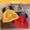 Color Solid Acrylic Knit Hat Elastic Fit Autumn Winter Cold Supplies Protection