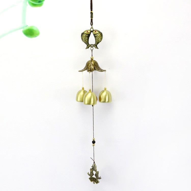 D5 Retro Wind Chimes Copper Wind Bell Hanging Pendants Garden Decorations Outdoor Oriental Lucky Pendants Home Room Decor Items