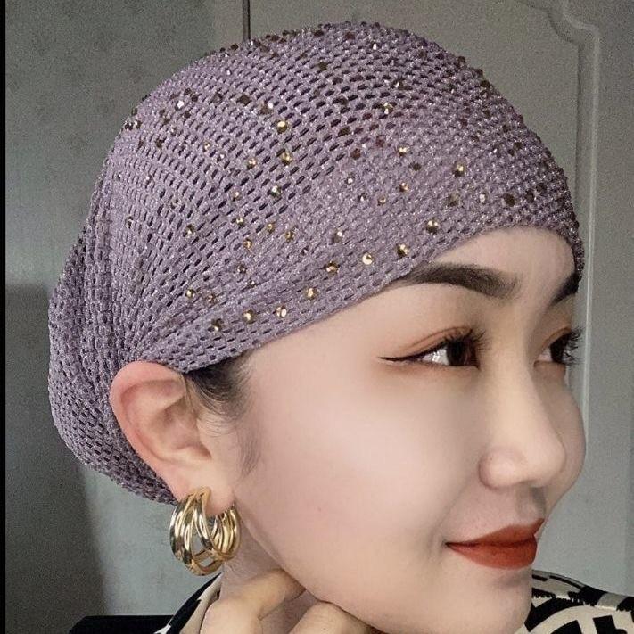 Elastic Beanie Hat For Women Summer Winter Breathable Mesh Fashion Knit Cap