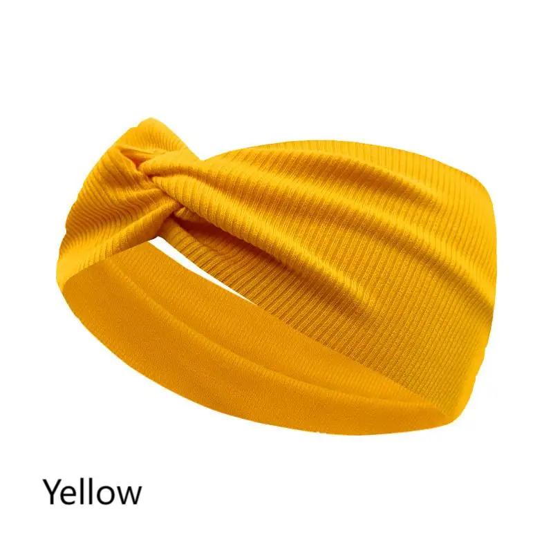 Hodvábna prepletaná látková čelenka s uzlom, na jogu, cvičenie, beh, šport, elastické gumičky do vlasov pre ženy, turban, šatka do vlasov pre dievčatá