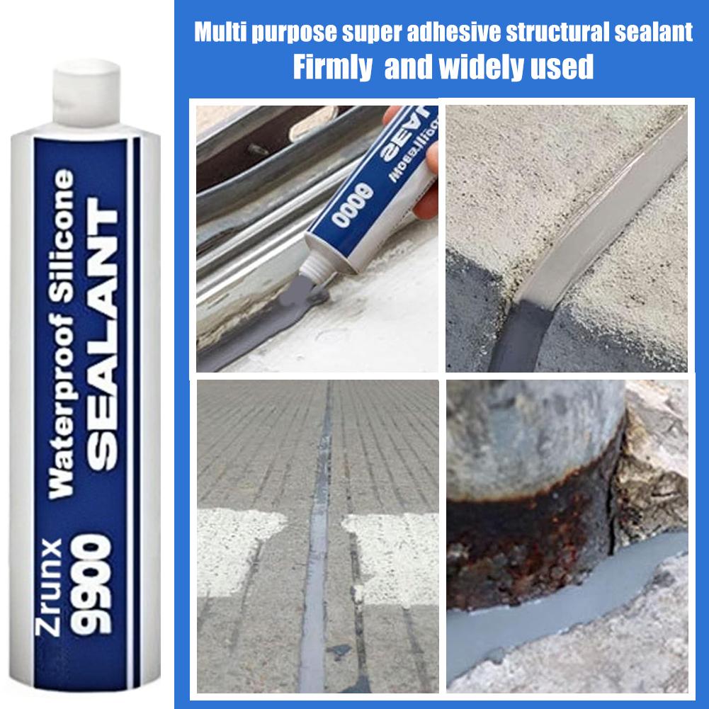 300ml All Purpose Structural Sealant 9900 Sealant Waterproof Bonding Sealant UV-Resistant Adhesive for Driveway Marine Window RV