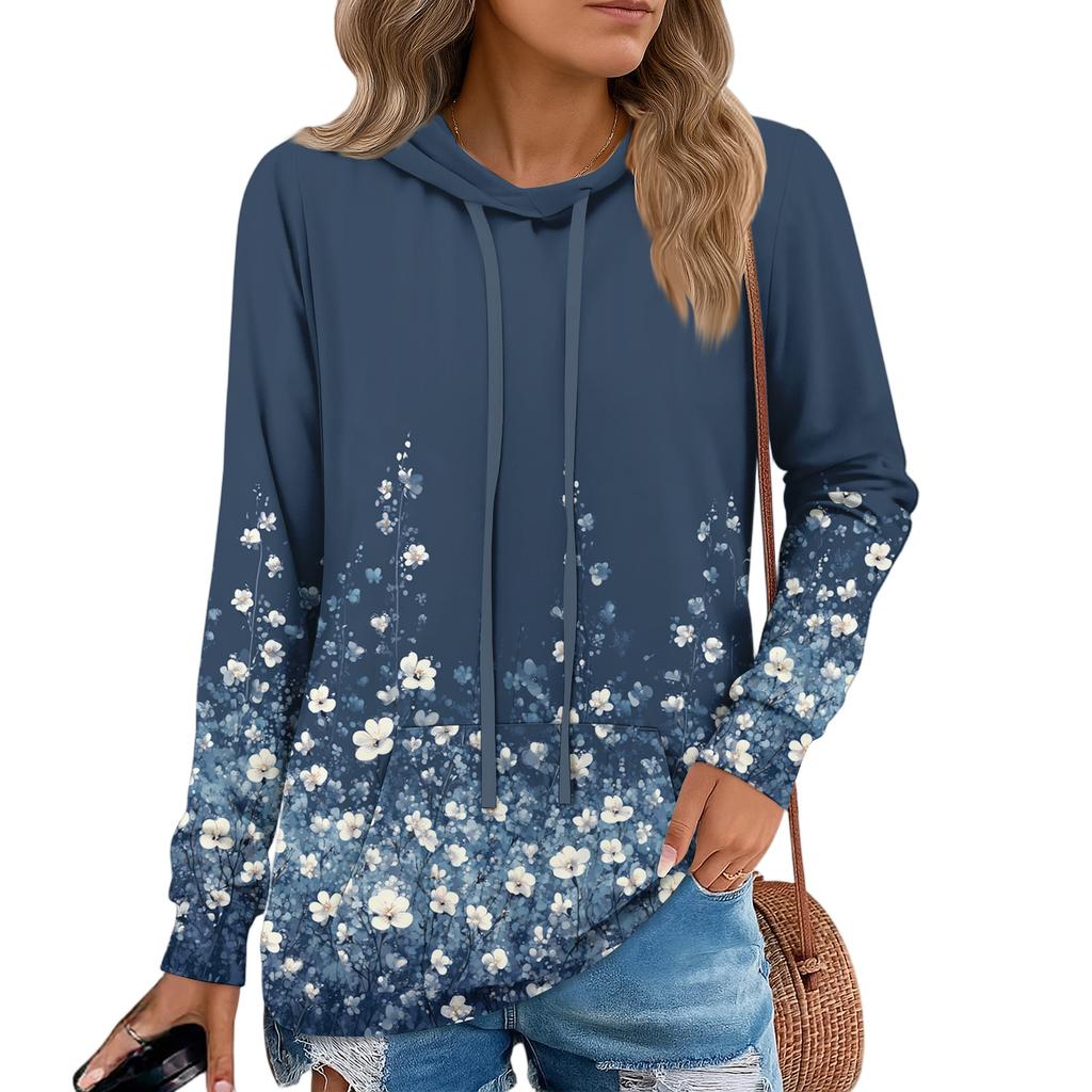 Womens Pullover Hoodies Teen Girls Fashion Hooded Sweatshirt Womans Fall Tunic Top
