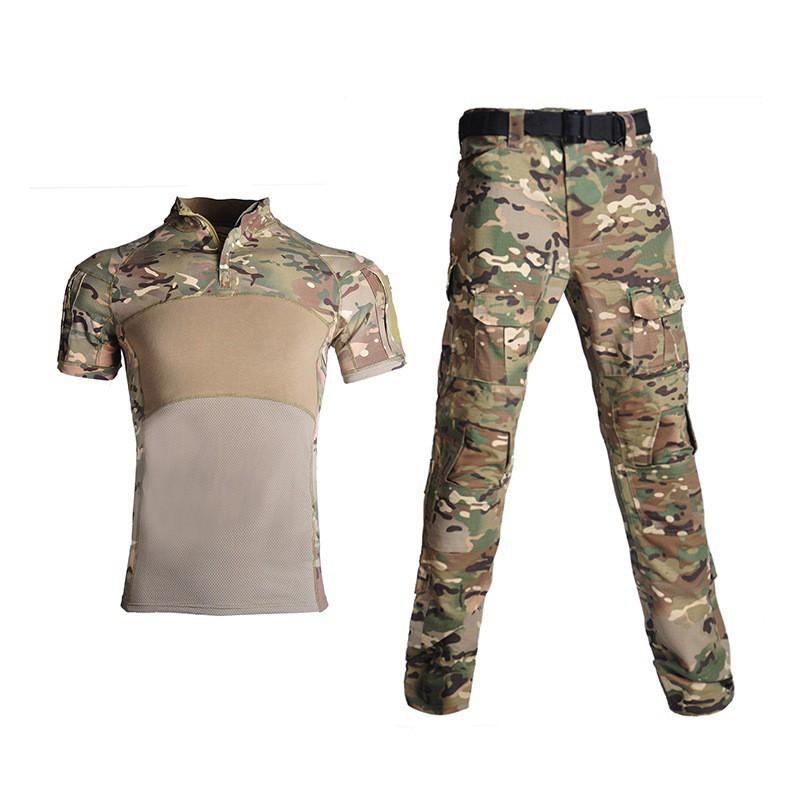 Hanye Outdoor Agent Frog Suit Short-sleeved Training Camouflage T-shirt Wear-resistant Breathable Pants Oversuit XL-36