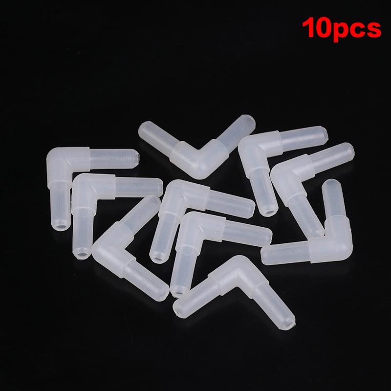 10Pcs Aquarium Airline Tubing Connectors Plastic Valve Joints Fish Tank Transparent Air Tube Adapters For 4Cm Id Air Line Hose
