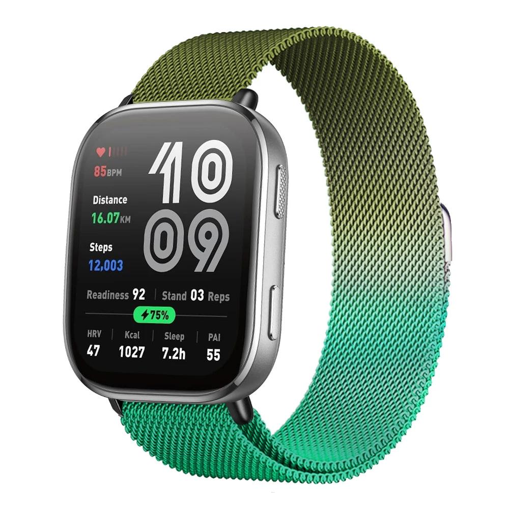Magnetisches Armband für Für Amazfit Bip 6 Armband 22mm Band Metall Mesh Smartwatch Armband Correa Für Amazfit Bip6 Uhrenarmbänder