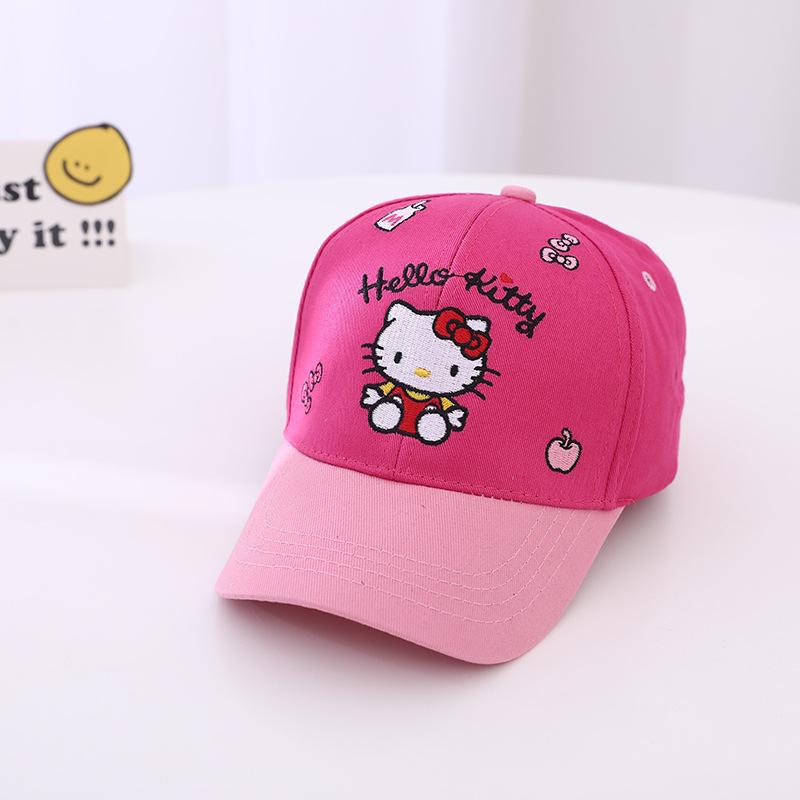 Hat Cat Embroidery Cartoon Baseball Cap Street Visor Spring And Autumn Boys And Girls Cap