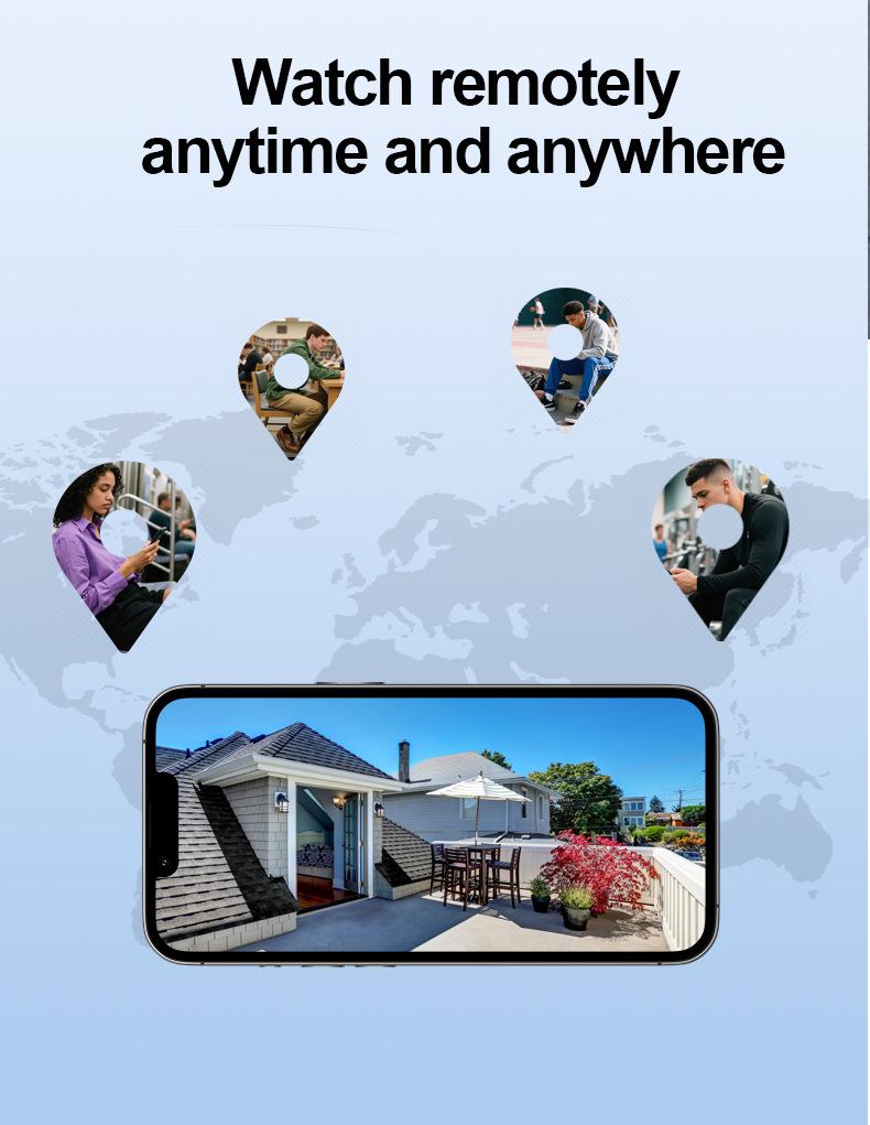 20MP 4G Ultra-Clear Solar Wireless Camera with Four Lenses for Home & Outdoor Use