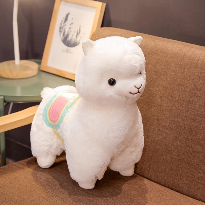 1PC 35/50CM Cute Saddle Alpaca Plush Toys Soft Plush Alpacasso Alpaca Dolls Stuffed Animal Toy Children Birthday Gifts