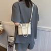 Stylish Small Square Bag 2024 New Summer Fresh Shoulder Bag For Women Chic Black