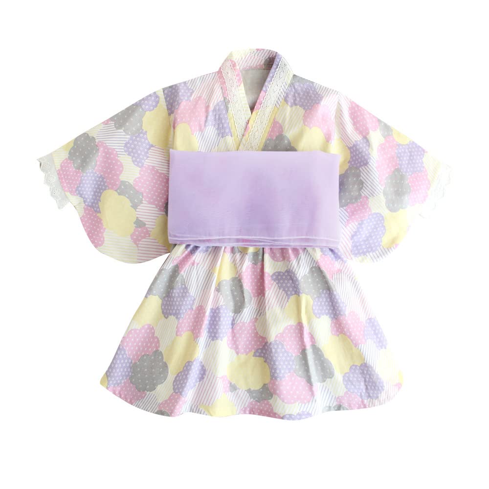 

Летний японский комплект из 2 предметов Оби Хейко Оби Юката Фестиваль фейерверков HF01 [SLINX] Юката, Дети, Девочки, Младенцы, Дети, Фестиваль, Лето, Одежда, фиолетовый