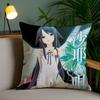 Animethe Song Of S-Saya Cushion Cover Plush Fabric Soft Double-Sided Printed Sofa Pillow Case Colorfast Home Decor Gift