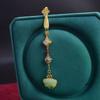 Women Chinese Style Cheongsam Qipao Lapel Hanging Tassel Pendant Vintage Brooch Elegant Style Hanfu Accessories