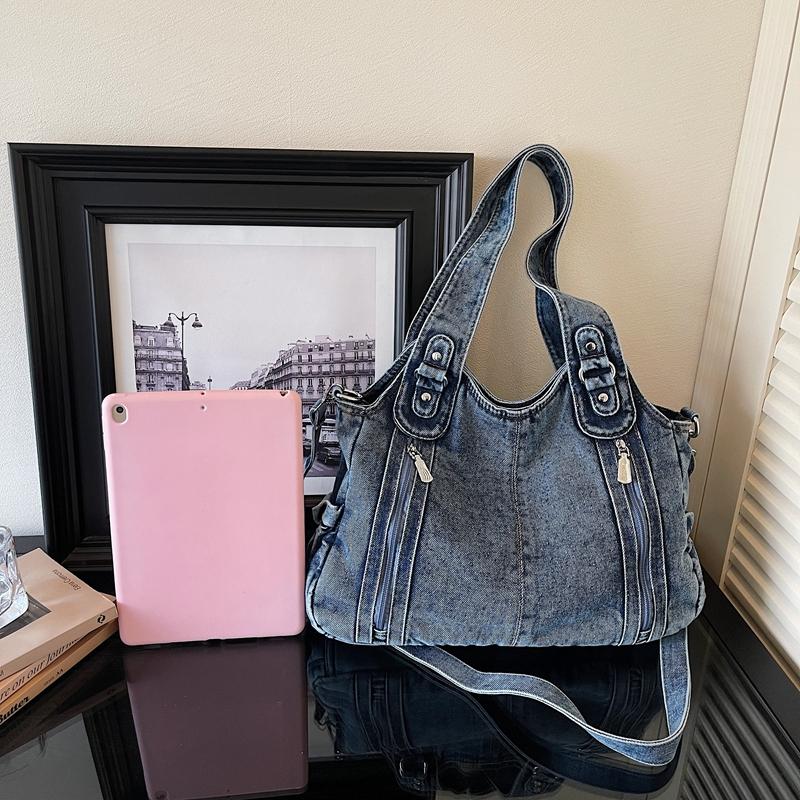Denim Bag Shoulder Bag Large Capacity Women's Tote Bag Crossbody Bag