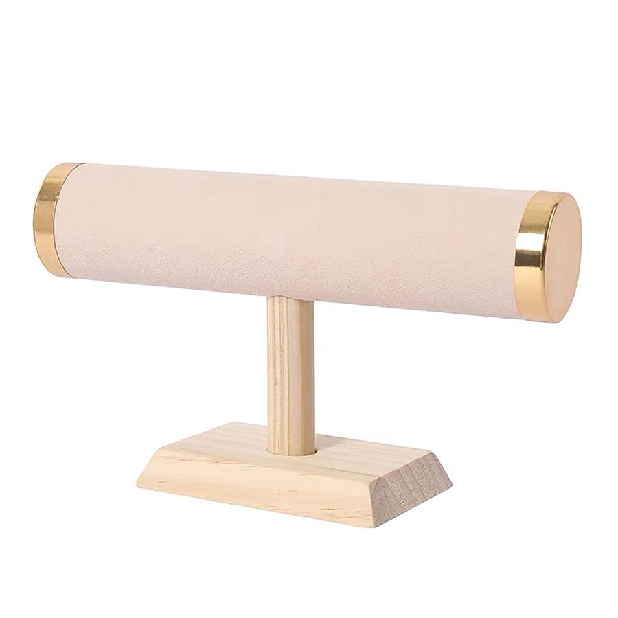 Solid Wood Single Layer Metal Cover Bracelet Holder Packaging supplies jewelry display jeweler organizer woman