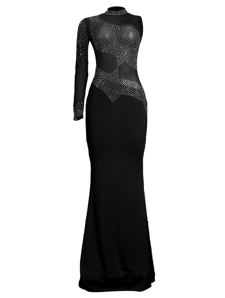 VK2225 Elegant Mesh Bodycon Nightclub Dress