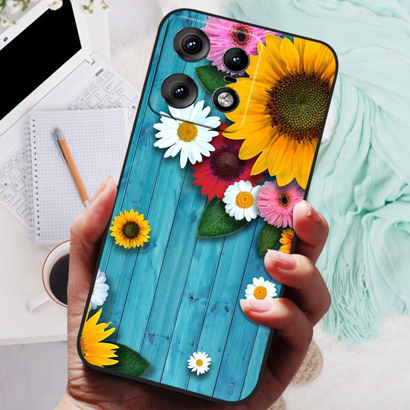Etui na Moto Edge 50 Pro Luksusowe Zwierzęta Silikonowy Tylny Pokrowiec na Telefon Do Motorola Edge 50 Pro 5G Etui Ochronna Obudowa Edge50 pro