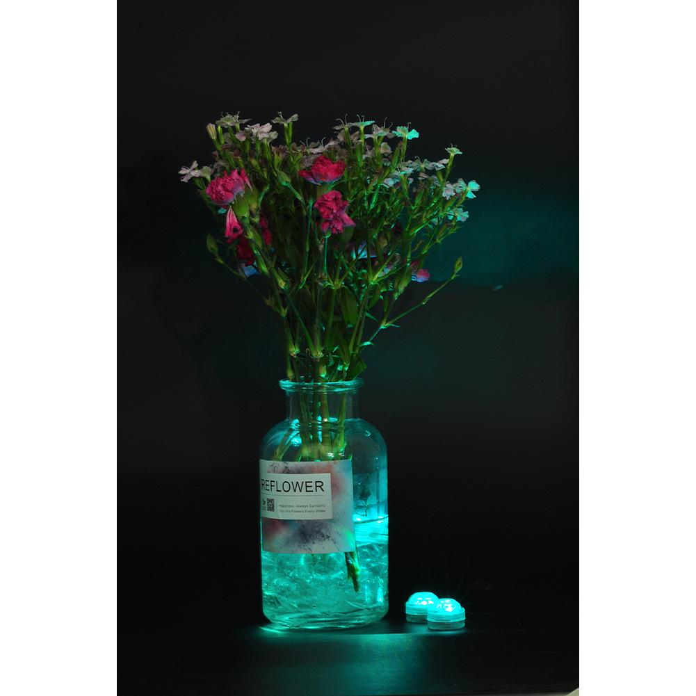 Remote-Control LED Underwater Light Set: 3CM Diamond Rotary, Multi-Color, Waterproof, 12-Pack