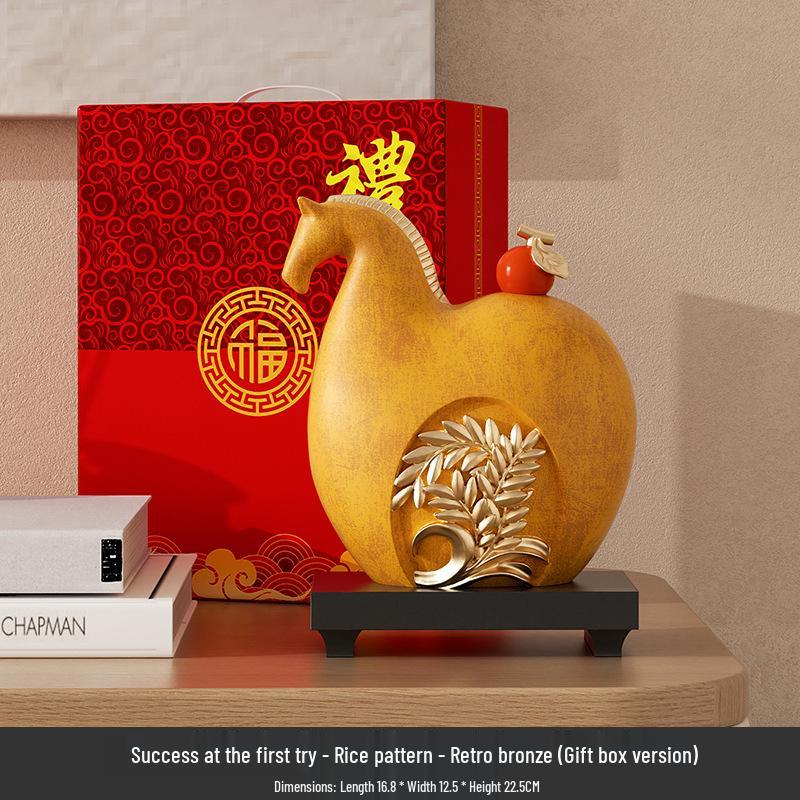 

Instant Wealth Modern Chinese Resin Animal Decor for TV Cabinets, Desks, and Tables