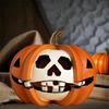 Halloween Witch Pumpkin Figurine Haunted Table Centerpiece Spooky Home Decorations for Fall Holiday Party and Events