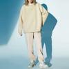 Li Ning X Artist DFT Collaboration Wade Series Fun Pattern Loose Fleece Warm Crewneck Sweatshirt Winter Unisex Sweatshirt Khaki AWDRE75-2
