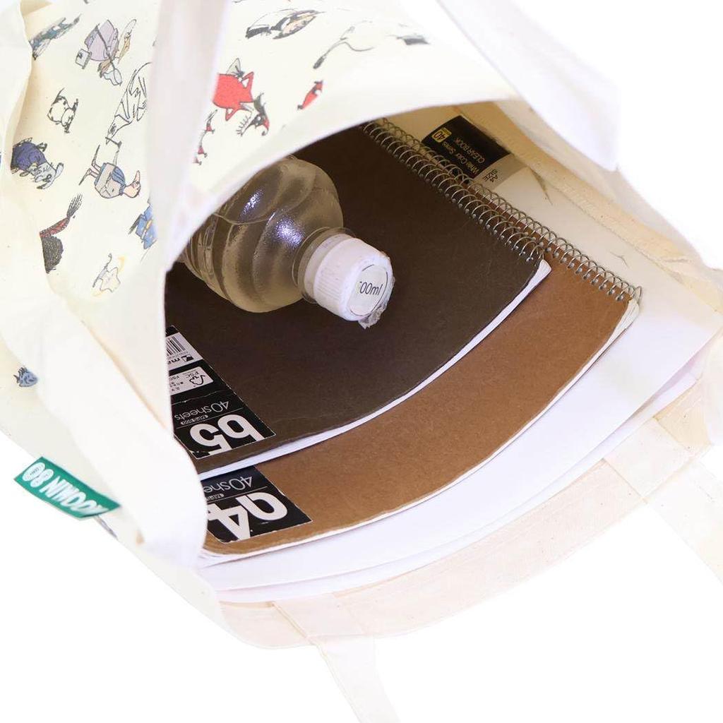 Moomin 80th Anniversary Shoulder Tote Bag All Star Natural