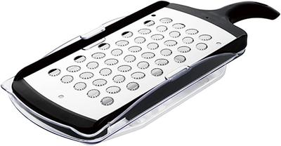 Shimomura Kogyo Speed Grater with Radish Grater Made In Black Japanese-made Pro-Grade Container, PG-614, Tsubame-Sanjo, Niigata,