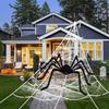 Runtowo Halloween Big Spider , Halloween Party Decoration Props ,150cm Big Spider Decoration Chamber Trick Prank Supplies