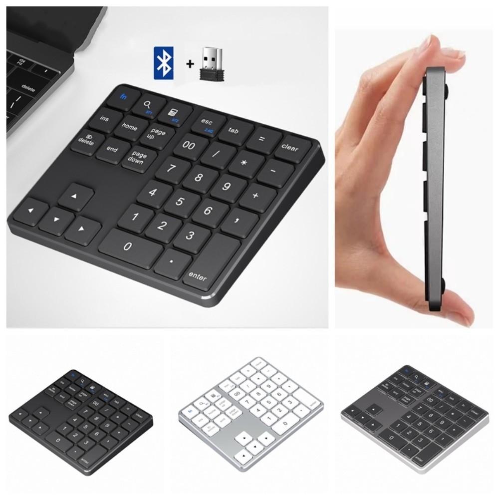 Rechargeable Wireless Keyboard 35 Keys Wireless Numeric Keypad Mini Digital Keypad  Laptop Notebook