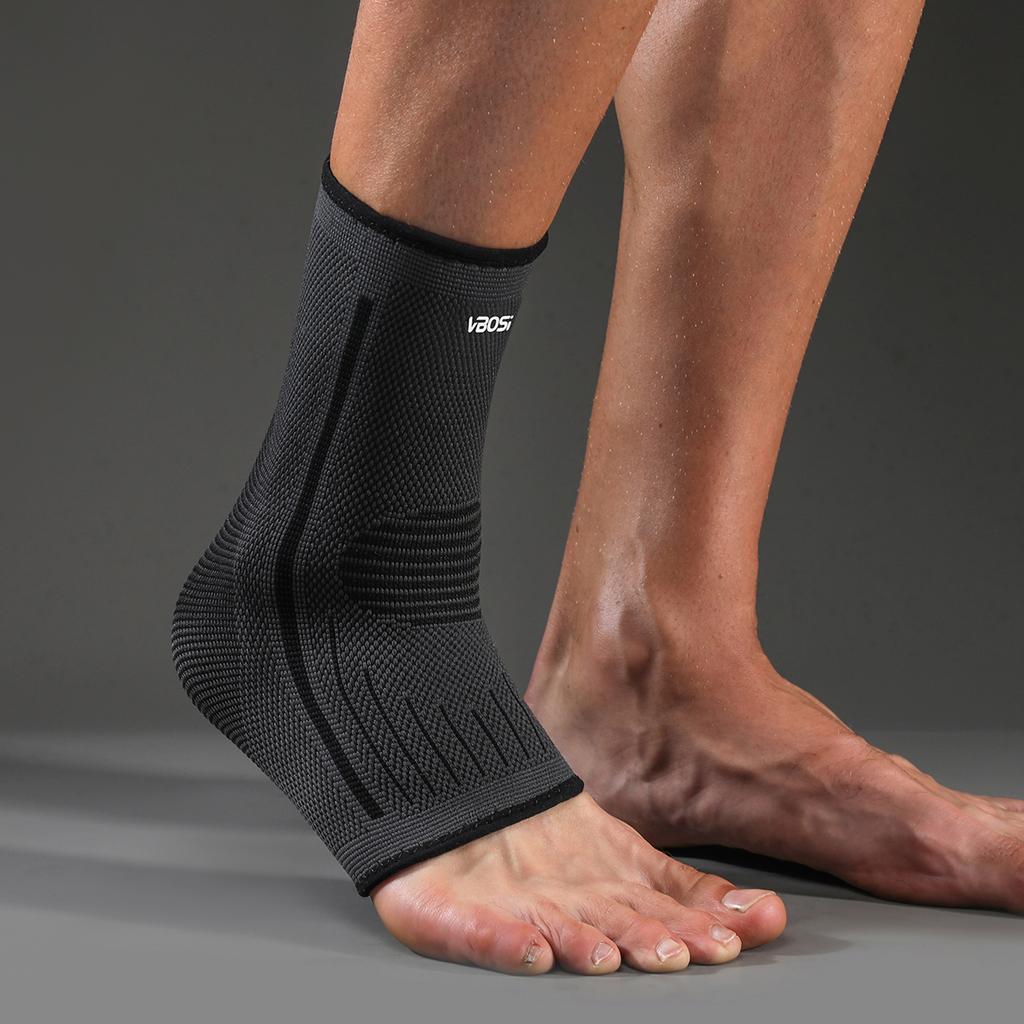 1 Pair Unisex Breathable Ankle Support Brace for Running Basketball Hiking Sports Injury Protection