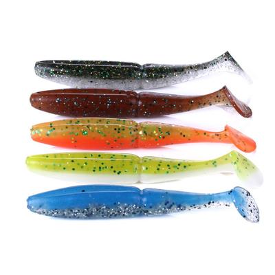 Fishing Soft Plastic Lures Worms Fishing Baits Lures for Bass, Soft Swimbaits Fishing Gear for Saltwater
