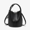 Premium Woven Bucket Bag Women'S Autumn And Winter Retro Versatile Shoulder Bag Commuter Messenger Bag