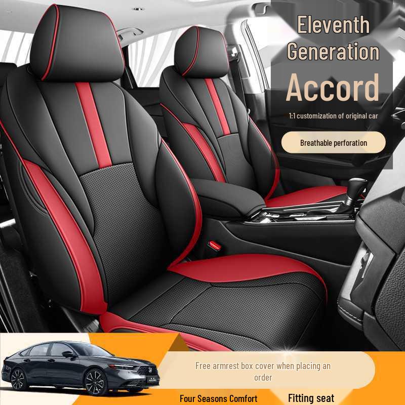 

Honda Accord Eleventh Gen 2023-2025 All-Season Full Coverage Seat Cover. Note model year [Rear Seat Half-Covered]