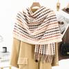 Plaid Scarf Women's Winter Thickened Warm New Men's Scarf Shawl High End Cashmere Wool Scarf