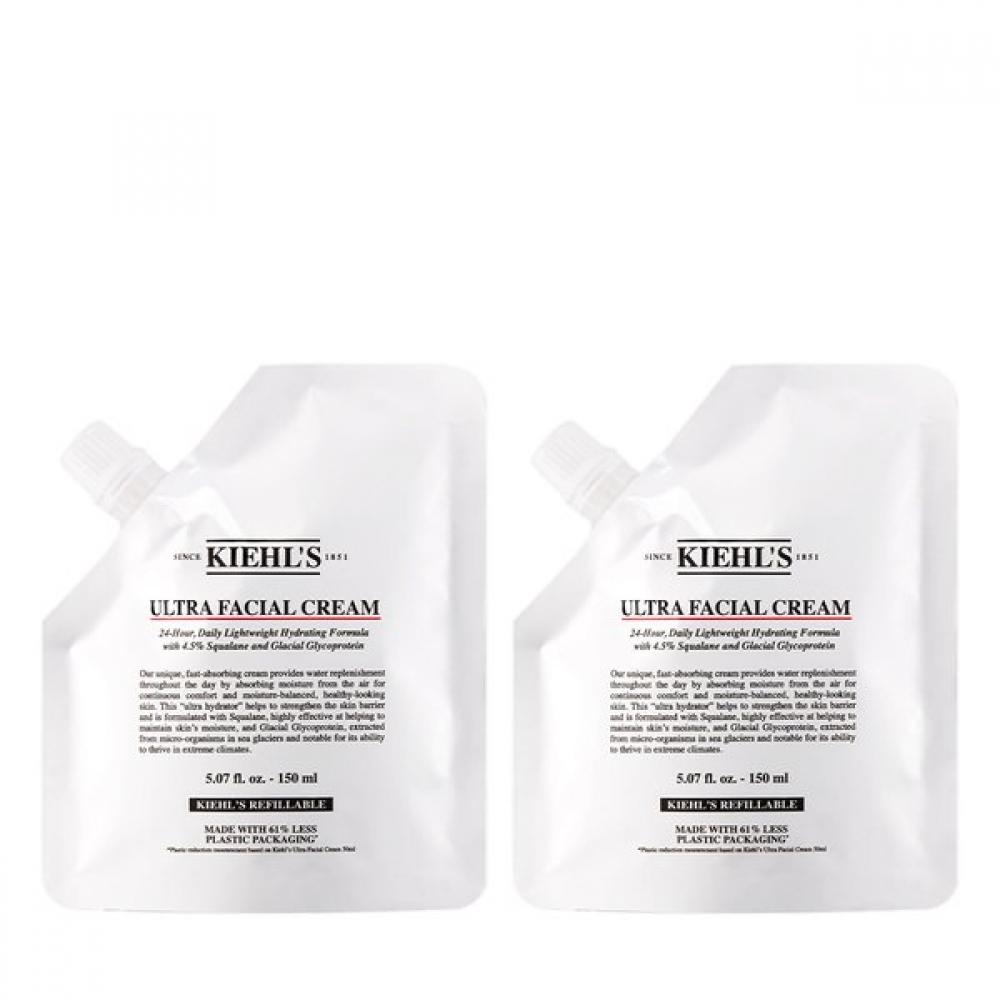 Kiehl S Refill Pouch Double Set Ultra Facial Cream 150ml Single option