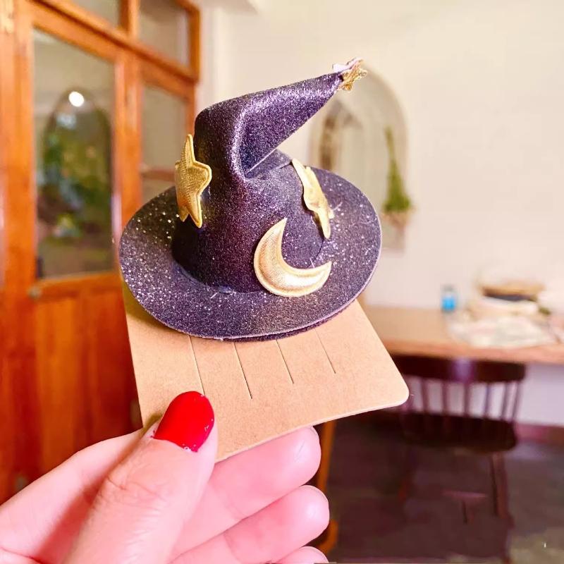 Halloween Headwear Witch Hat Hair Clip Cute and Funny Party Headwear