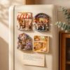 Resin 3D Embossed Refrigerator Sticker Cat Themed Home Decoration Magnets  Refrigerator