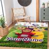 Teletubbies Personalized Text Area Rug Design for Entryway Kitchen Hallway Bedrooms Antislip Carpet Decorate Offices Birthday/Christmas Gift