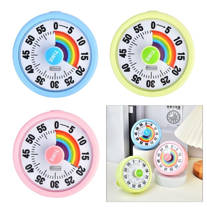 Easy Operation Rotary Timer For Cooking Study Exercise Time Management Tool Countdowns Alarm Clock for Kitchen