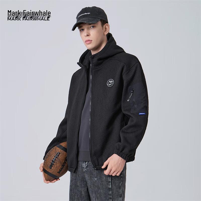 

Mark Fairwhale Men s Textured Hooded Cardigan Sweatshirt 2XL