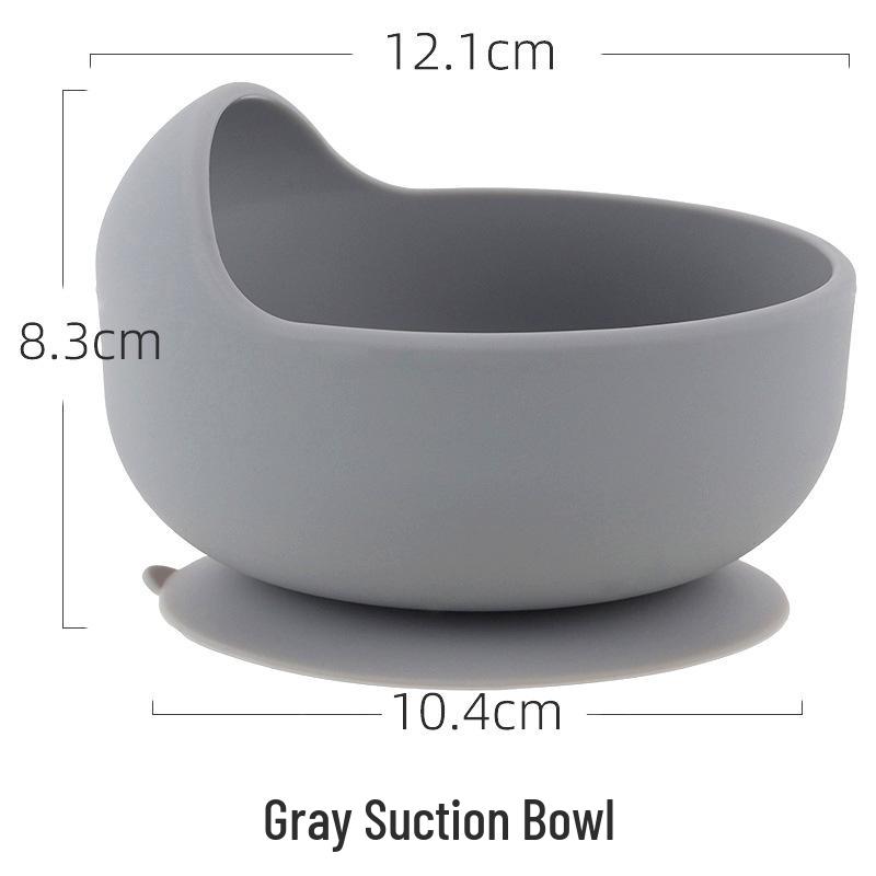 Silicone Suction Cup Placemat & Divided Plate Set for Babies & Toddlers - Includes Fork & Spoon, Food Grade & Heat Resistant.