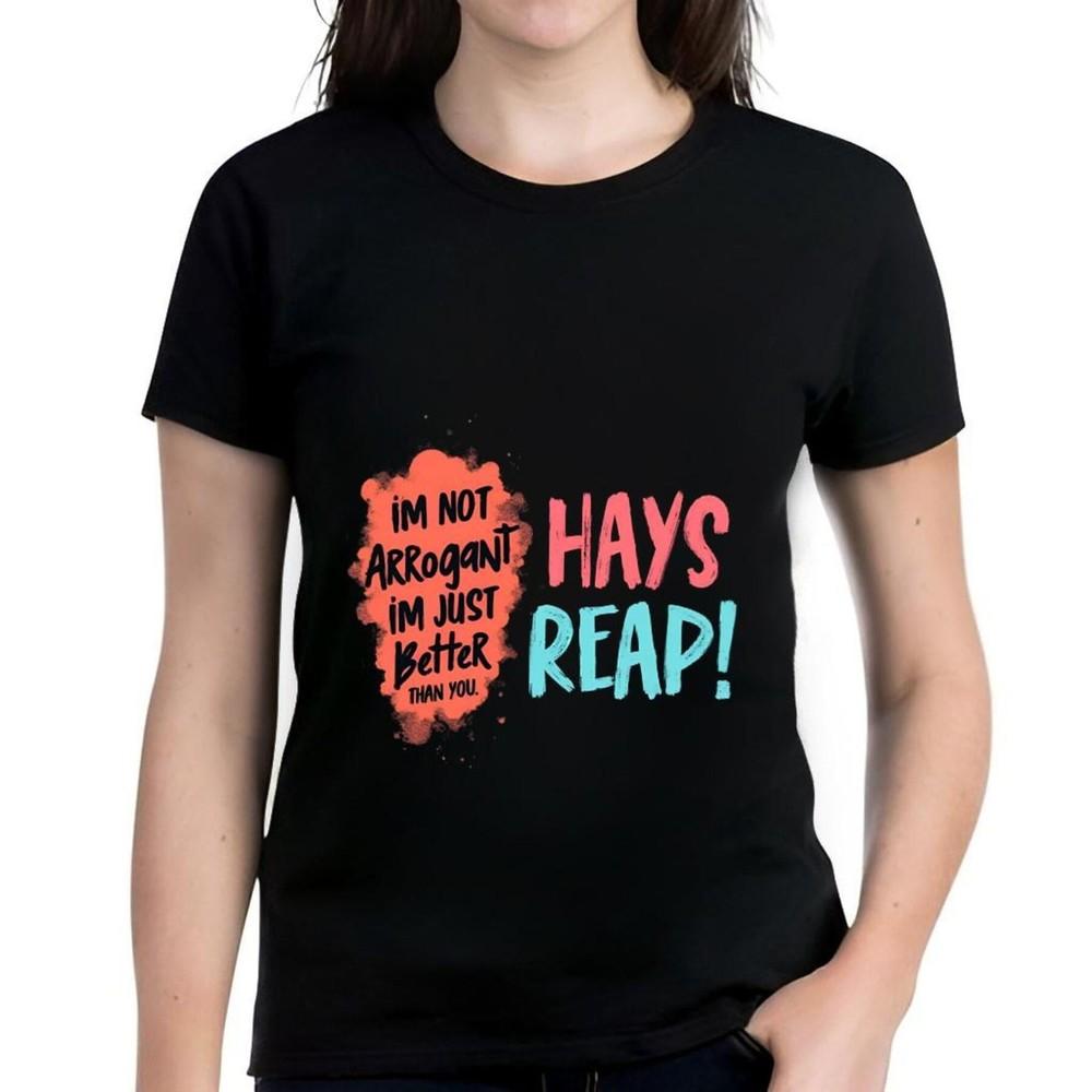 Funny Cotton Short Sleeve T-Shirt for Women - Black Tee with Orange-All cotton Unisex T-Shirt XXL