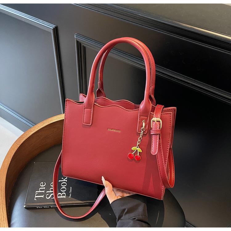 

Модная универсальная сумка высокого класса большой вместимости 2025 новая сумка-тоут для подружки невесты портативная красная сумка для свадьбы и невесты бордовый