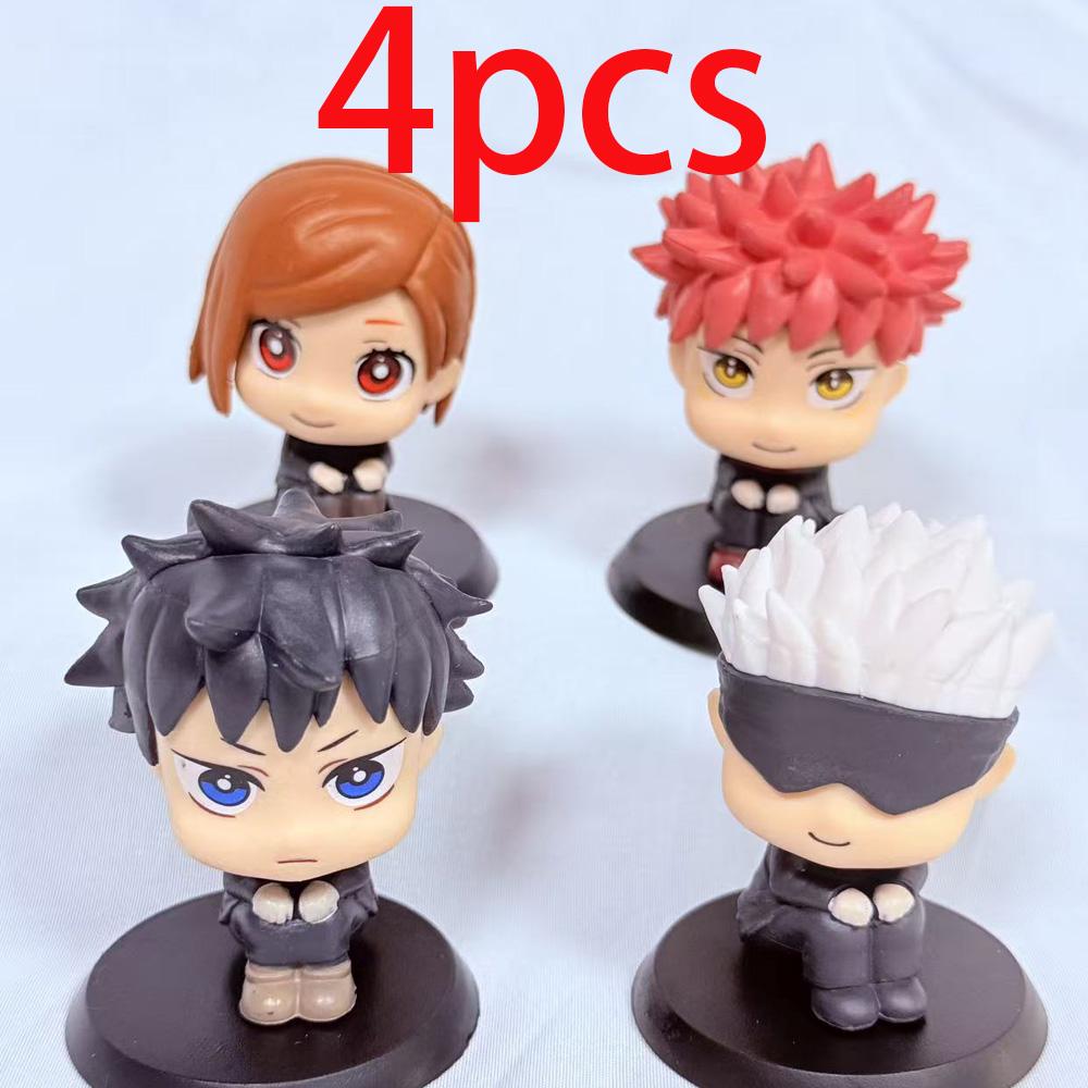 1-5pcsOriginal Jujutsu Kaisen Anime Figure Look Up Kkotsu Yuta Geto Suguru Anime Figure Q Version Cute Model Toys