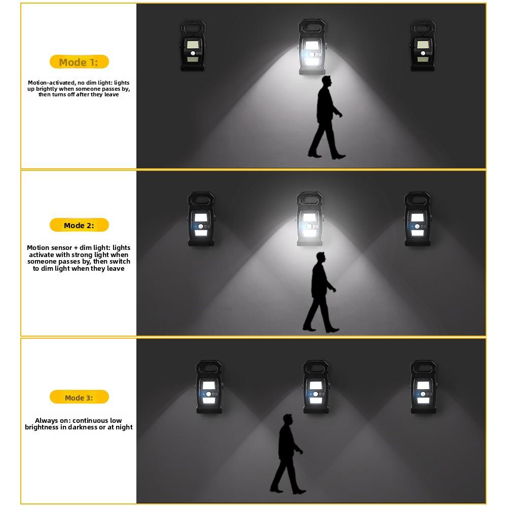 Solar Outdoor Light Yard Garden Fence Clip Lamp Home Waterproof Wall Light Motion Sensor Super Bright Lighting Street Lamp
