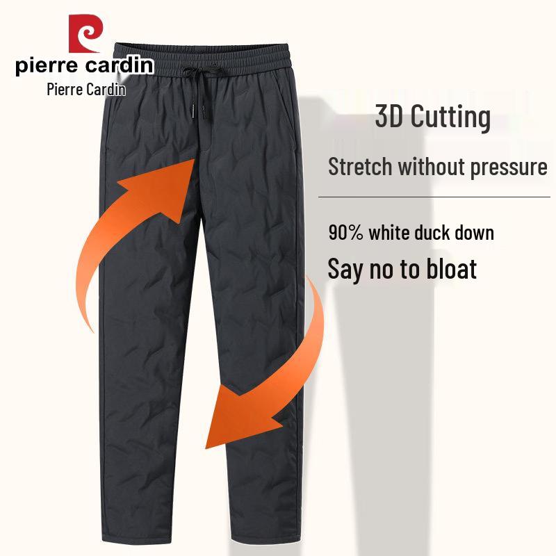 Pierre Cardin Men's Winter Straight-Leg Duck Down Pants