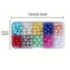 630Pcs 6mm Round Acrylic Beads, 10 Colors Set for Jewelry Making, Valentine's DIY, Bracelet Necklace Craft Supplies