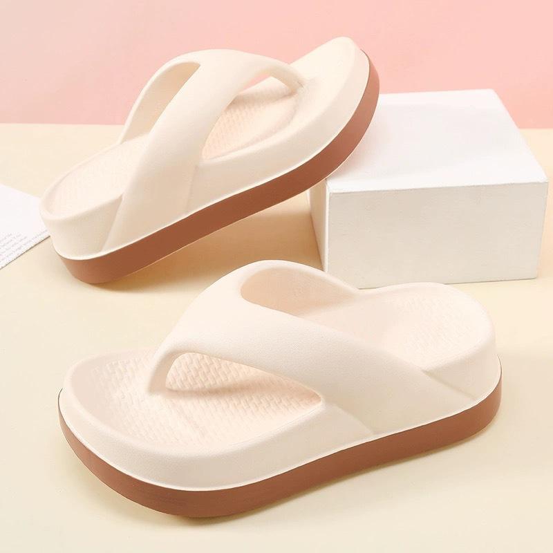 Flip-Flops für Damen, beliebtes Design, Schuhe, trendige, lässige Plateausandalen, rutschfeste Outdoor-Hausschuhe, einzigartige Eigenschaften, flache Sandalen