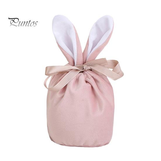 

Симпатичные заячьи уши, дизайн, тканевый подарочный пакет для конфет, органайзер для конфет, подарочная коробка, упаковочная сумка, товары для вечеринок розовый